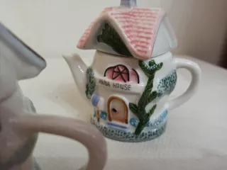 N. 6 Teiere Casetta Vintage Ceramica