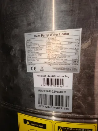 Aerotermia EAS ELECTRIC E301WHF (SOLO TERMO)