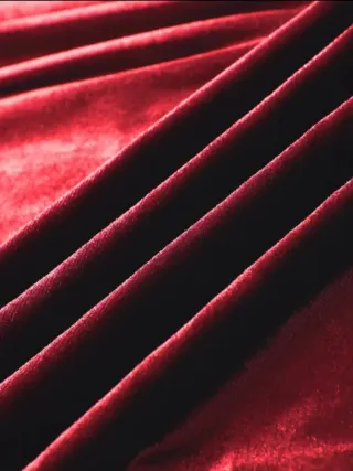 Vestido Largo Terciopelo , burdeos, con bolsillod