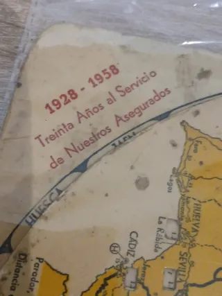 Mapa Antiguo España Juego Curioso ilutrativo