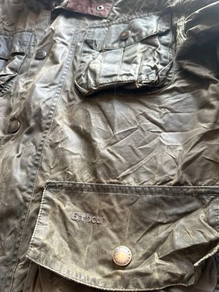 Chaqueta Barbour Wax Marrón/Verde