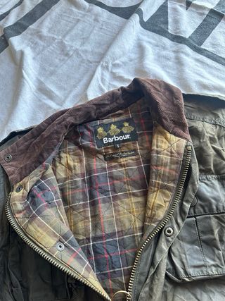 Chaqueta Barbour Wax Marrón/Verde