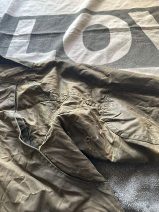 Chaqueta Barbour Wax Marrón/Verde