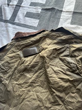 Chaqueta Barbour Wax Marrón/Verde