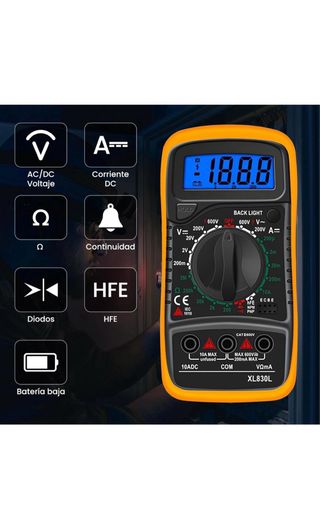 Multímetro Digital XL830L Tester Eléctrico