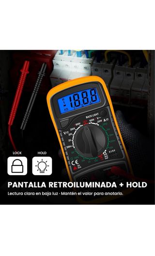 Multímetro Digital XL830L Tester Eléctrico