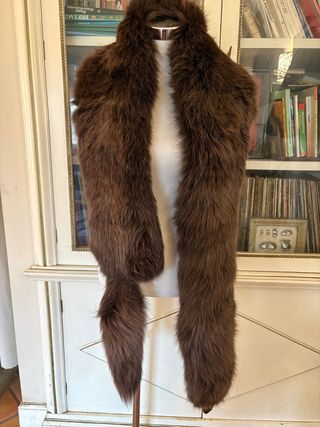 Stola/ collo in pelliccia marrone