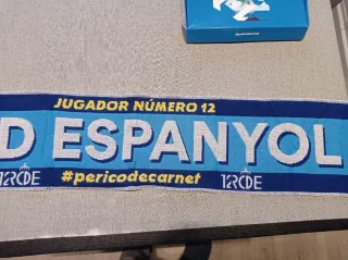 Bufanda RCD Espanyol. Jugador 12.
