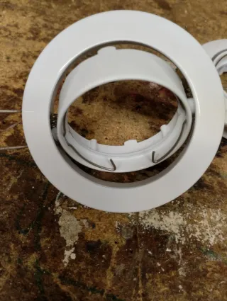 Embellecedor foco empotrable blanco