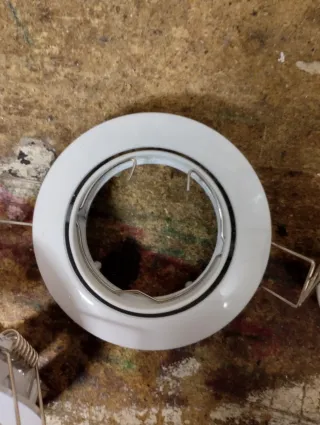 Embellecedor foco empotrable blanco