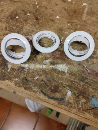 Embellecedor foco empotrable blanco