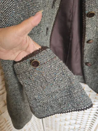 Chaqueta Vintage Beige y Gris