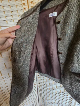 Chaqueta Vintage Beige y Gris