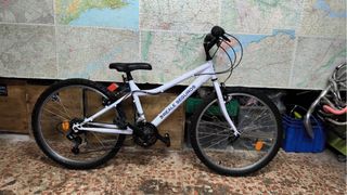 304. Bicicleta MTB Blanca. De 8 a 12 años.