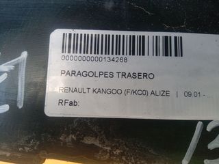 RENAULT KANGOO (F/KC0) ALIZE PARAGOLPES TRASERO