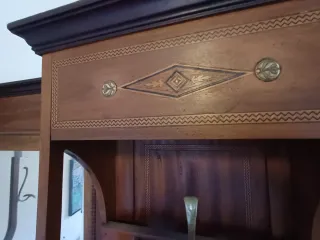 Perchero Belle Époque madera y metal