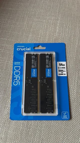 Crucial DDR5 64GB (2x32GB) 5600 CL46 Kit