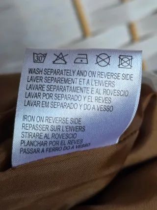 Falda Ante Vintage Marrón