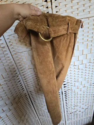 Falda Ante Vintage Marrón