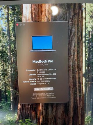 Macbook modelo A1990 1tb almacenamiento NEGOCIABLE