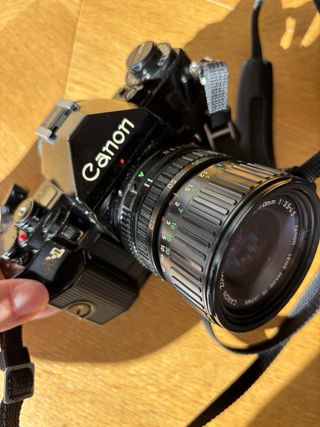 Canon A-1 35mm + Lente FD 35-70mm lote completo