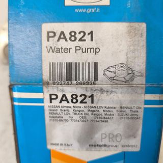 BOMBA AGUA NISSAN / RENAULT NUEVO PA821