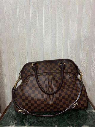 Borsa Louis Vuitton Trevi GM in tela Damier Ébène