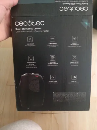 Calefactor eléctrico portátil