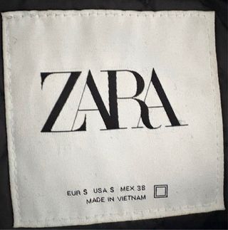 Abrigo Zara Trenca Azul Marino