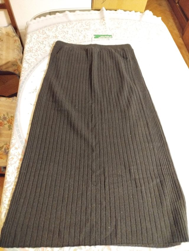 Falda United Colors of Benetton Negra