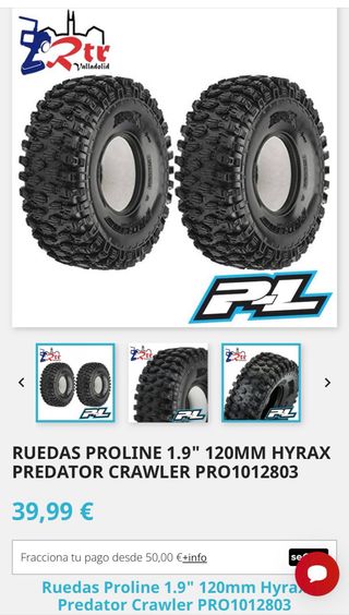 Llantas 1.9 Crawler traxxas TRX4