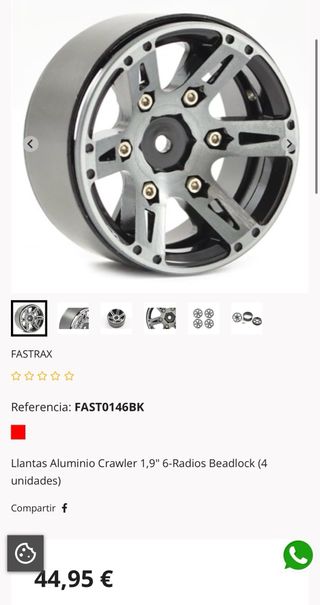 Llantas 1.9 Crawler traxxas TRX4