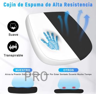 Silla de oficina ergonómica con soporte - Naspaluro