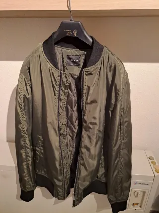 Chaqueta bomber LEFTMAN verde militar Talla M