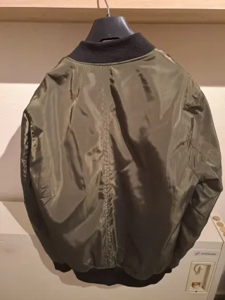 Chaqueta bomber LEFTMAN verde militar Talla M