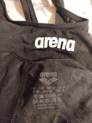 Bañador Arena Mujer Negro