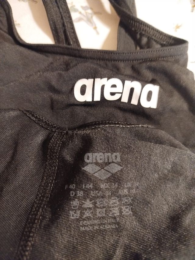 Bañador Arena Mujer Negro