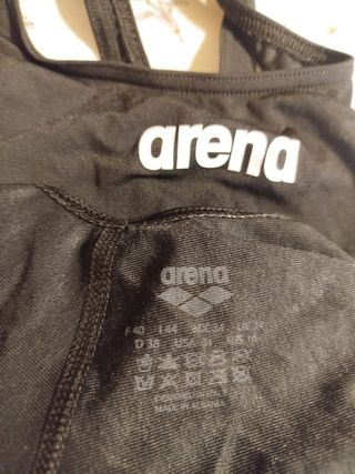 Bañador Arena Mujer Negro