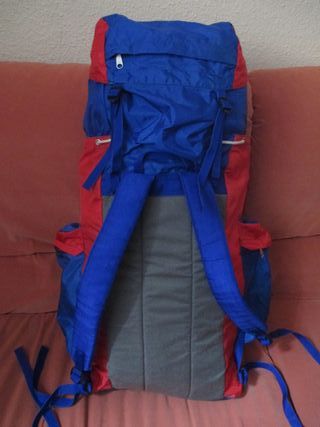 Mochila Senderismo Serval Azul/Rojo