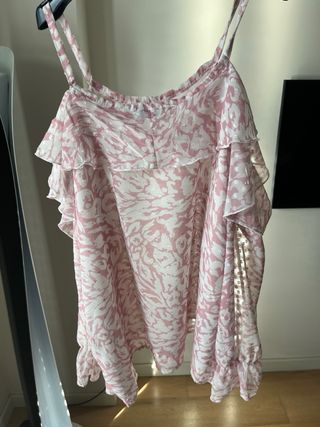 Camicia Shiki donna rosa e bianca