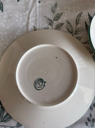 Platos Pickman La Cartuja motivo floral