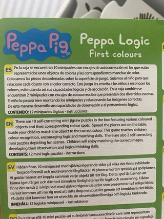 Puzzles Peppa Pig Lógica Primeros Colores