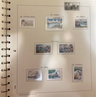 Colección Sellos Descubrimiento América Filabo