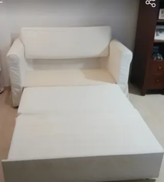 Sofá Cama Ikea Hagalund 2 Plazas Blanco
