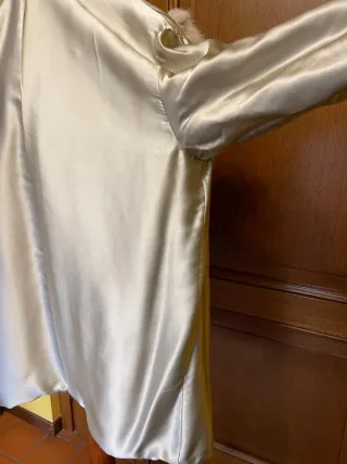 Cappotto in pelliccia sintetica beige