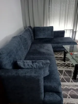 Sofá chaise longue azul Leiva 280x280