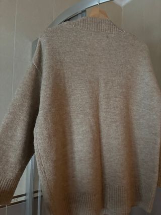 Jersey Mango Beige Cuello Pico