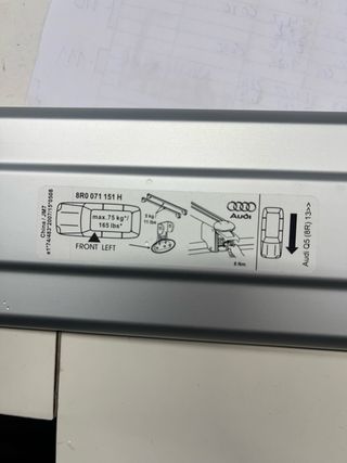 Barras portaequipajes Audi