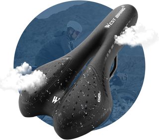 Sillín Bici WEST BIKING Gel Negro