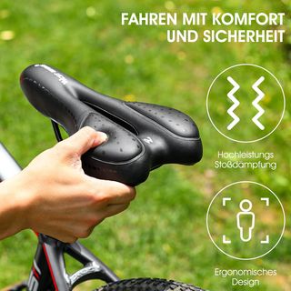 Sillín Bici WEST BIKING Gel Negro